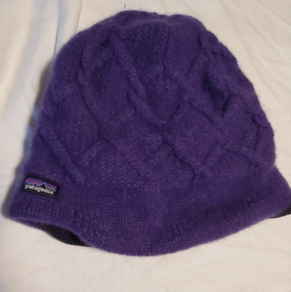 Patagonia Purple Knit Hat Classic Winter Accessory